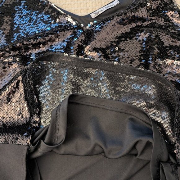 Sequin Black Cami Top Zarina Collection - Picture 12 of 13